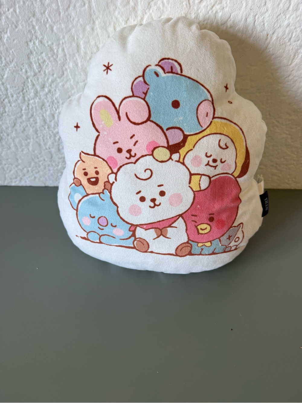 Official BT21 Line Friends Universtar White Pillow